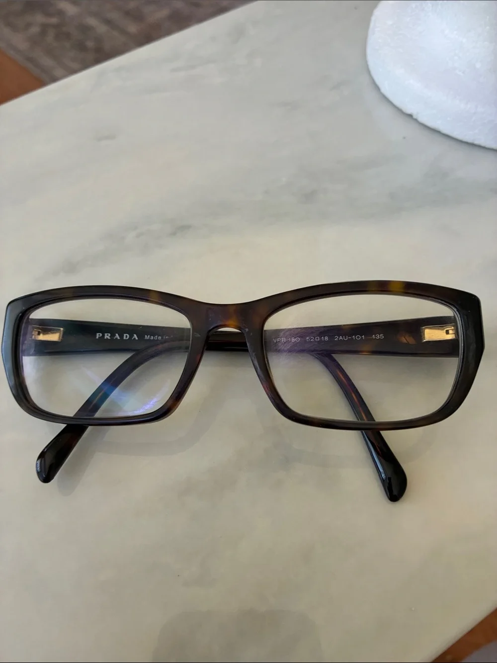 Prada VPR 18O Tortoise Havana Eyeglasses Frames 52-18-135